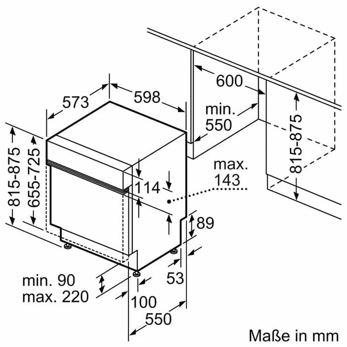 Máy Rửa Bát Bán Âm Bosch SMI6ZDS49E Seri 6 Zeolith